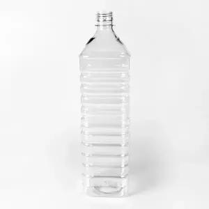 [해피팩][HY] 사각 생수 용기 1.5L 일회용 공병 페트병+뚜껑 1박스 96세트