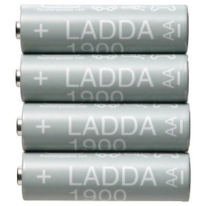 LADDA 라다 충전지 HR06 AA 1.2V 1900mAh/베터리 충전기/충전 건전지/AA 건전지