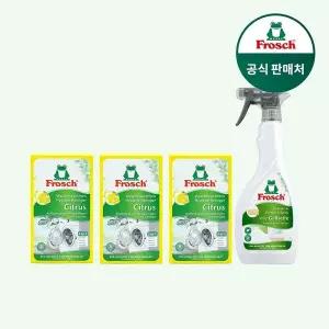 [프로쉬][SSG단독] 세탁보조 세트(세탁조 클리너 250g 3개+얼룩제거제 500ml)