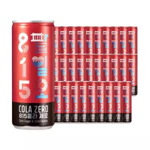 815 제로칼로리 250ml x 30캔(제로콜라/제로사이다/제로피즈오렌지/제로피즈포