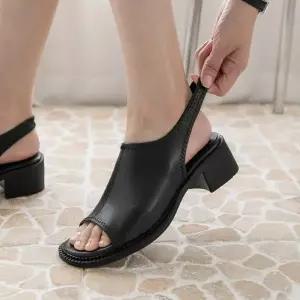 [분홍코끼리] 쫀득몰드창) 쫀쫀핏 스판 샌들(5cm)