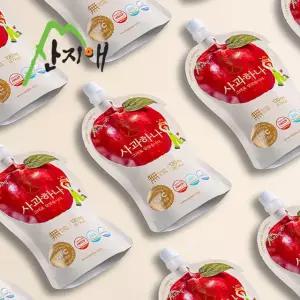 산지애 사과원액주스 120ml X 60팩 / 사과즙, 100% 착즙, NFC