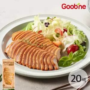 [굽네] 오리지널 훈제 닭가슴살 슬라이스 100g*20팩 AG05
