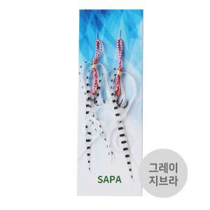 [SAPA]타이라바 스커트 그레이지브라 참돔낚시 채비 실리콘[33029877]