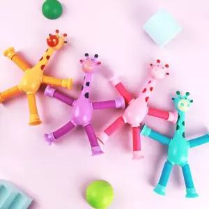 LED 기린 팝튜브 파이프 호스 장난감 팝잇 푸쉬팝