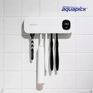 아쿠아픽 가정용 칫솔살균기 벽걸이 UVC-LED 자동 바람건조 AQ-95