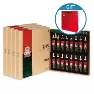 [정관장] 활기력 20ML 16입 4세트 쇼핑백 포함-6년근홍삼 선물세트 홍삼원 홍삼원골드