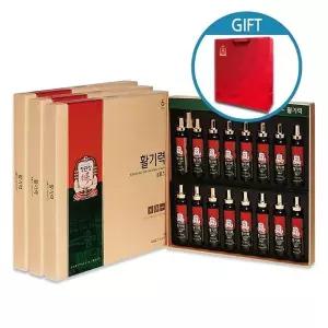 [정관장] 활기력 20ML 16입 3세트 쇼핑백 포함-6년근홍삼 선물세트 홍삼원 홍삼원골드