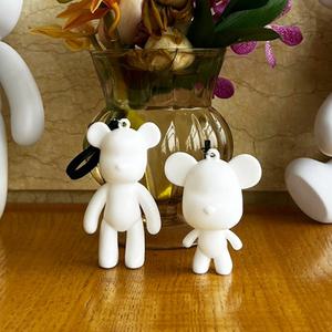 DIY 만들기 플루이드 베어브릭 키링 열쇠고리형 A,B타입 미니어쳐 키링