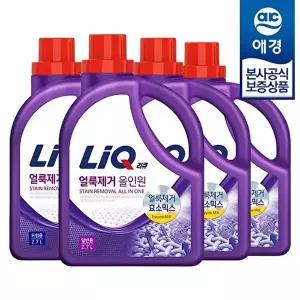 [애경]리큐 얼룩제거 올인원 액체세제 용기 2.7L x4개