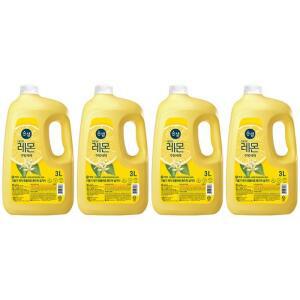 [애경] 순샘 주방세제 레몬 3L x 4개 대용량 퐁퐁