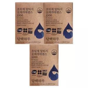 담백하루 초임계 알티지 오메가 에센스 1000 1255mg x 30캡슐 3개 / 써클