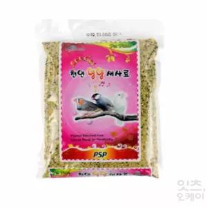 FIRSTOK 천연 영양 새사료 (전연령용) 600G 앵무새간식 새먹이 새모이