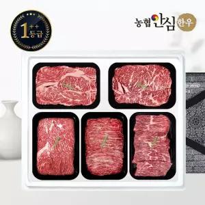 갤러리아 [농협안심한우] 1++등급 한우 선물세트 구이정육3호 2kg (등/채/국/