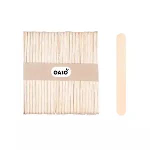 오아소 100개 스파츌라 우드 왁싱 셀프 제모 나무 공예 설압자
