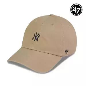 47브랜드 뉴욕 양키스 NY 스몰 로고 MLB 엠엘비 볼캡 야구 모자 카키 B-BSRNR17GWS-KHA