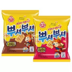 오뚜기 뿌셔뿌셔 2종 불고기맛/ 10개+떡볶이맛/ 10개 총20개