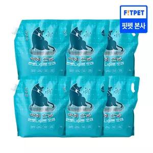 포우장 고양이모래 악취안녕 벤토나이트 6kg x 6개입