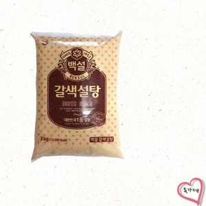 백설 갈색설탕3kg[정품]