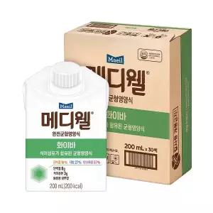[메디웰] 화이바팩 200ml 30팩(1박스)/구뉴트리웰 리뉴얼