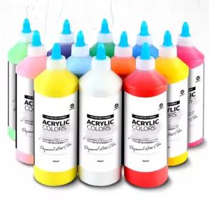 푸어링 아트 퍼포먼스 아크릴물감 1p 물감 500ml 29색 대용량 유치원 단체주문 학교 작업 채색 미술 놀이