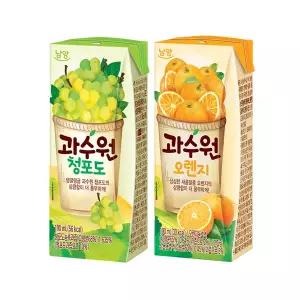 과수원 청포도 190ml x 24개 + 오렌지 190ml x 24개