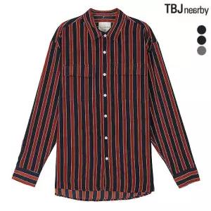 TBJ 남성 폴리 스트라이프 셔츠 T183SH100P)