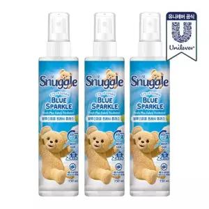 스너글 섬유탈취제 블루스파클 프레시플러스 150ml 3개