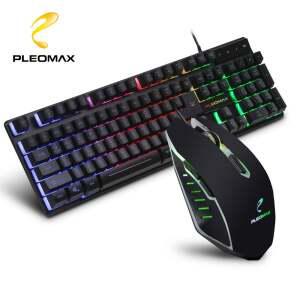 LED 유선 키보드 마우스 세트 플레오맥스 AVEC-WMK520