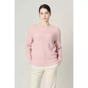 [BCBG](의정부점)올앤선드리 RIB 블럭 라운드넥 P/O(A4W9K305)