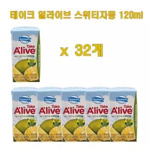 동원 덴마크 테이크 얼라이브 스위트 자몽 120ml 32개