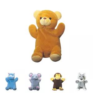(곰) 보들이 손인형 동물구성/말하는손/인형극/인형/손가락/말하는/역할극/교육용/구연/동화용/동화/어린이