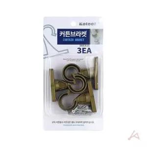 색상랜덤 브라켓 옛날 커튼 커튼봉고리 커튼부속 커텐봉걸이 우드커튼봉 (WFGTI47)