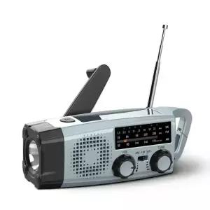 서바이복스 휴대용 재난라디오 크랭크 자가발전 FM AM 단파 보조배터리 LED랜턴