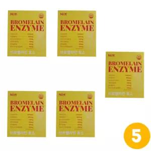 뉴네이처 브로멜라인 효소 파인애플맛 30포, 5박스