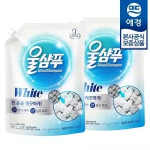 [애경] 울샴푸 화이트 중성세제 리필 1.8L x2개