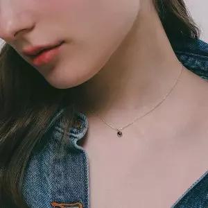 [제이로렌] 코스믹 펜던트 원석 실버 목걸이 N01217