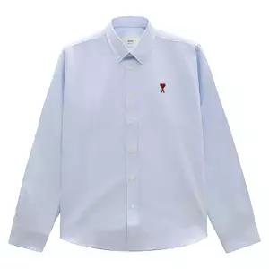 아미 스몰 하트 로고 남성 셔츠 BFUSH063 CO0031 450