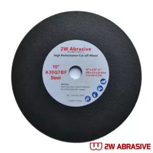 2W Abrasive 절단석 A 10인치 3T 스틸용 5개 그라인더날