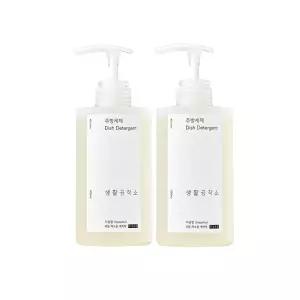 [생활공작소] 주방세제 500ml 2개 / (쌀뜨물/자몽/바질 택1)