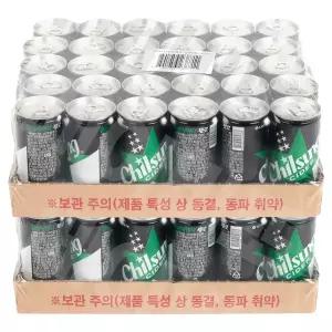 롯데칠성음료 칠성사이다 제로 210ml 60개