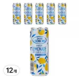돈시몬 착즙 스파클링 레몬에이드, 12개, 330ml 간식 학교 간식 만들기 간식 생일 간식 발렌타인데이 간식