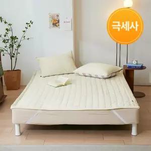 겨울시즌오프 먼지없이 포근한 겨울 극세사 국내생산 침대패드 SS/Q