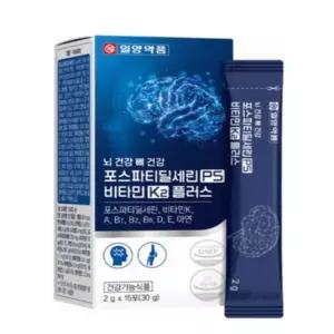 일양약품 뇌 건강 뼈 건강 포스파티딜세린 PS 비타민K 플러스 2g x 15포