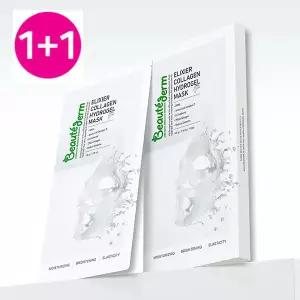[1+1] 보떼덤 콜라겐 하이드로겔 마스크 팩 5매 수분 미백 진정 보습 탄력