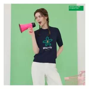 베네통 최초가 129,000원 아트웍 반팔니트 3종 여성용