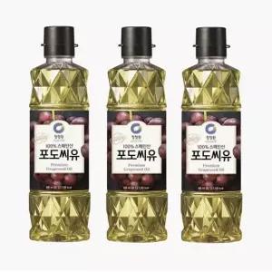 청정원 포도씨유 900ml 3개