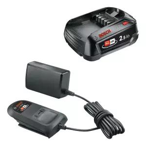 보쉬 홈앤가든 스타터키트 18V/2.5Ah+AL18V-20 정원용 배터리 충전기 세트