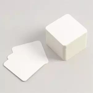 하나스마트 종이카드 무지 아트페이퍼 100매 6X6CM 켈리그라피문구 양면아트지