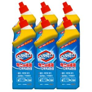 유한락스 락스와세제 다목적세정용 변기세정제 755ml 6개